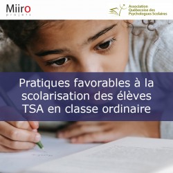 Pratiques favorables à la scolarisation des élèves TSA en classe ordinaire